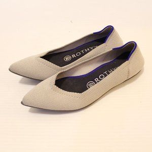 Rothy's Flax Birdseye The Point Flats Size 6